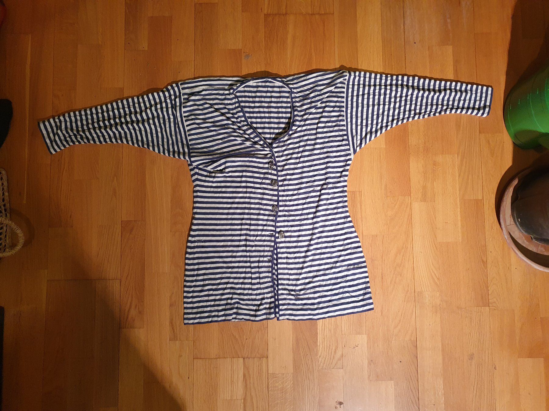 Canottiere & Pantaloni: Damentrikot blau / weiss gestreift – Usato da Zürich venduto da loosebone