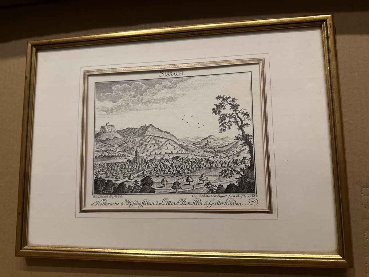 Incisioni: Kupferstich Sissach Ansicht 1783 – Usato da Meienberg venduto da sony252 2