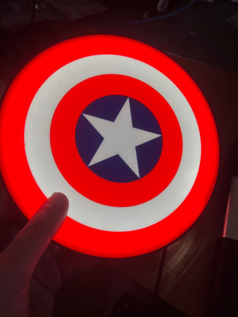 Lampade: Lampe LightBox LED Captain America – Nuovo (secondo la descrizione) da Noville venduto da Berlusconi55 1
