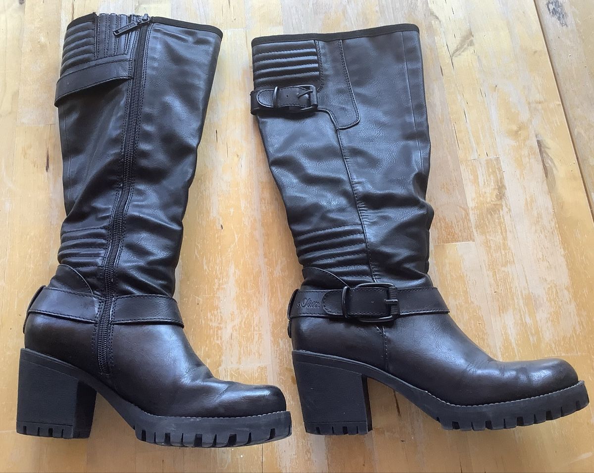 S.Oliver Scarpe da donna: Bottes S.Oliver noire taille 37 – Usato da Le Noirmont venduto da Thiwen-Ric