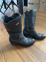 Schwarze Lederstiefel von IXS, Grösse 39