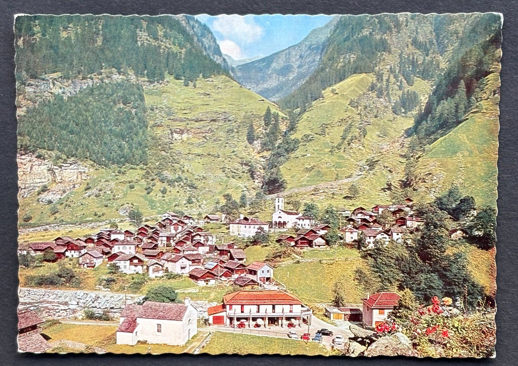 Cartoline postali: ANSICHTSKARTE ROSSA VALLE CALANCA – Usato da Ostermundigen venduto da crazy-horse-1840