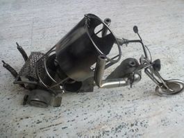 Schöner Weinständer in Motorradform aus Metall