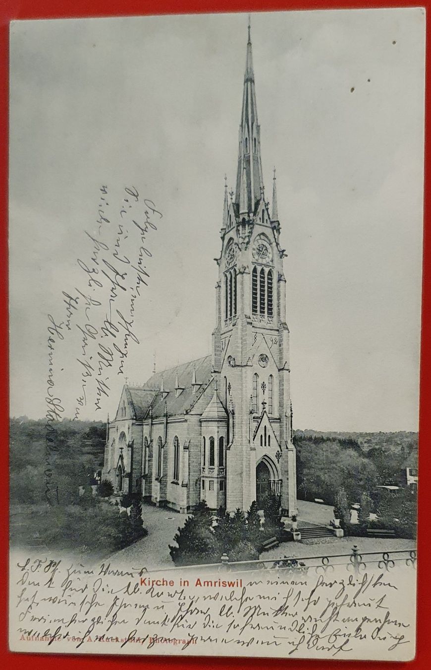 Cartoline postali: Kirche in Amriswil 1905 – Usato da Kreuzlingen venduto da Rschweiz1