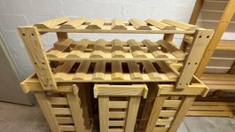 Holz Weinregal Stapelbar