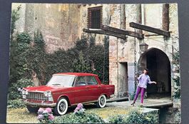Fiat 2300 6-Zylinder-Motor/117 PS, Werbekarte 1962