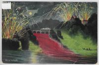 Rheinfall mit Feuerwerk