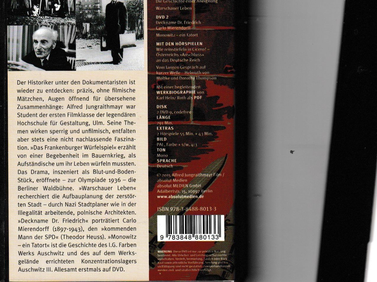 Tutti i DVDs: Monowitz und andere Tatorte – Usato da Chur venduto da zowie72 1