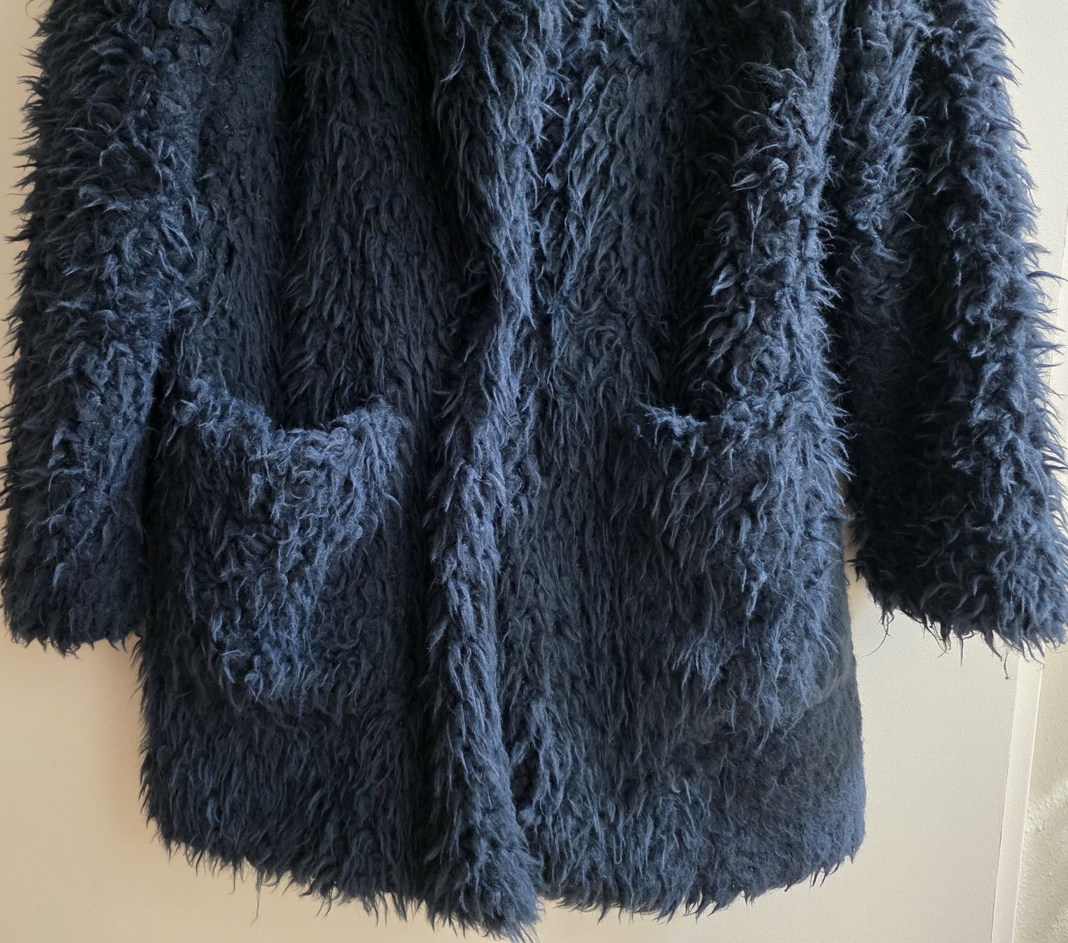 Zara Giacche: ZARA BASIC OUTERWEAR Kunstfell-Jacke in Petrolblau – Usato da Basel venduto da sci_67ms 2