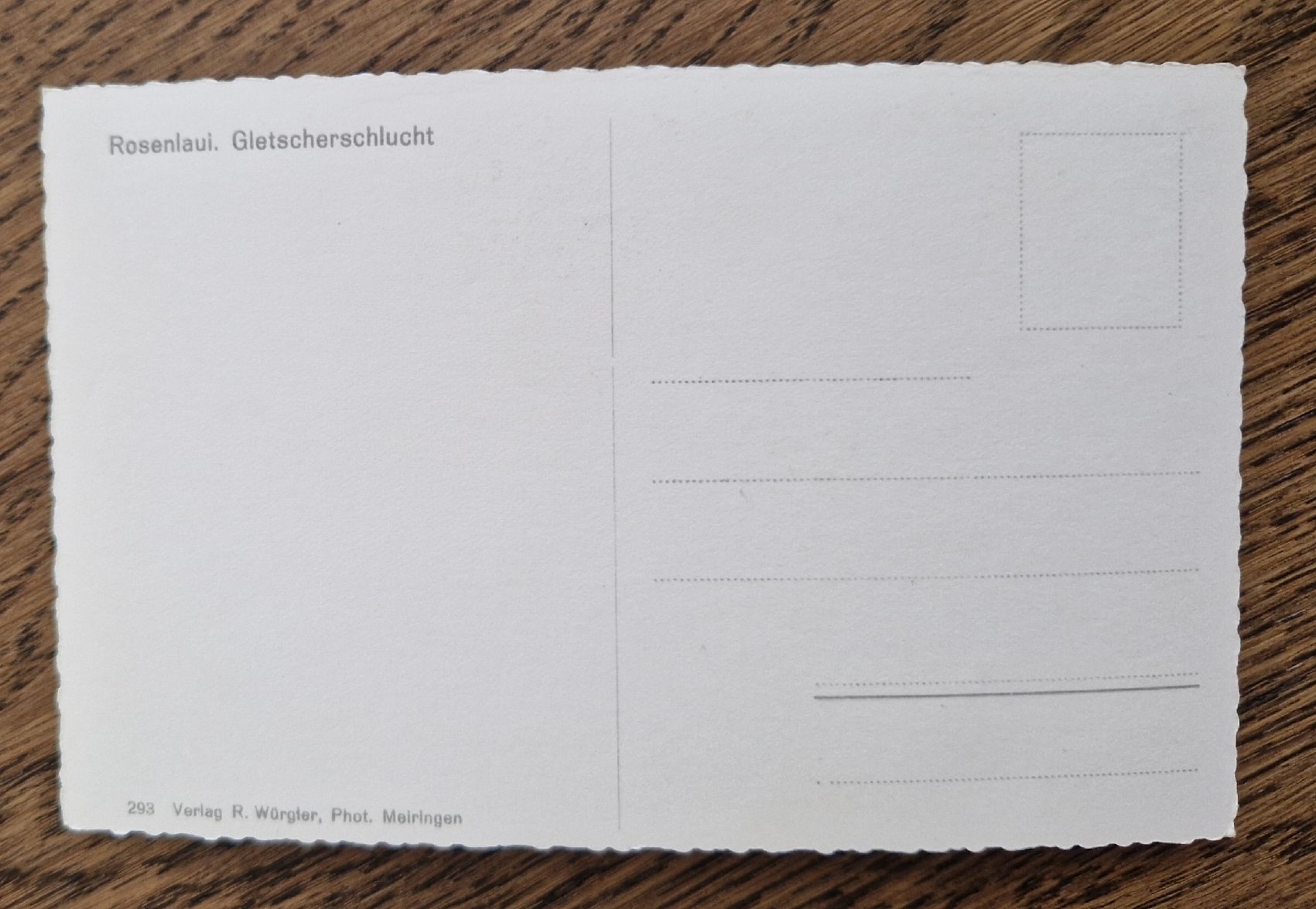 Cartoline postali: Rosenlaui, Gletscherschlucht – Usato da Ebikon venduto da Donar50 1