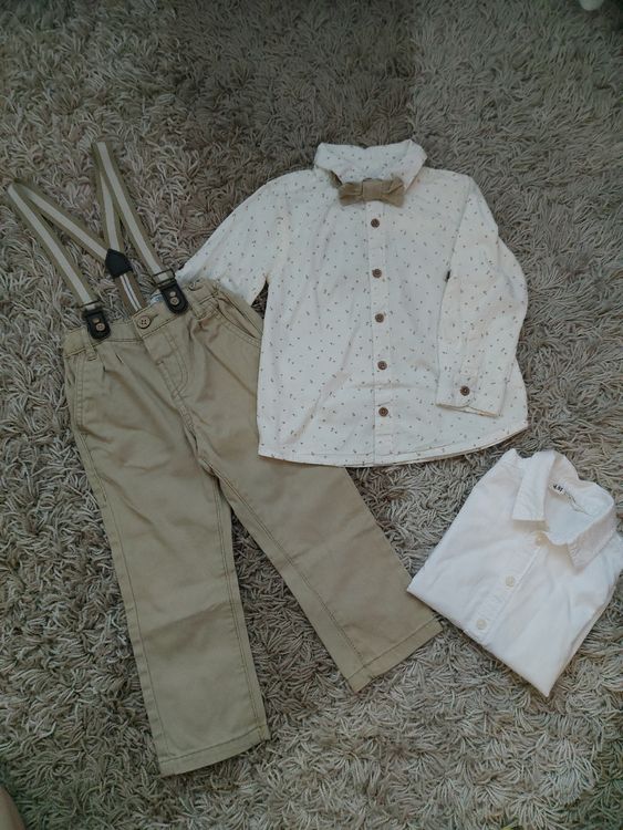 JEATHA Baby Jungen Outfit – Kurzarm-Hemd Mit Fliege + Shorts Set, Größen 80-116 – Blaugrün, Für Sommer & Feste