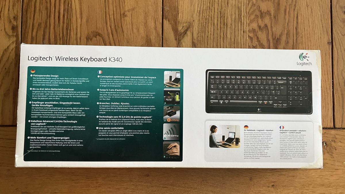 Logitech Tastiere: Logitech wireless Keyboard k340 – Nuovo e nell'imballaggio originale da Ovronnaz venduto da LesBidochons 1