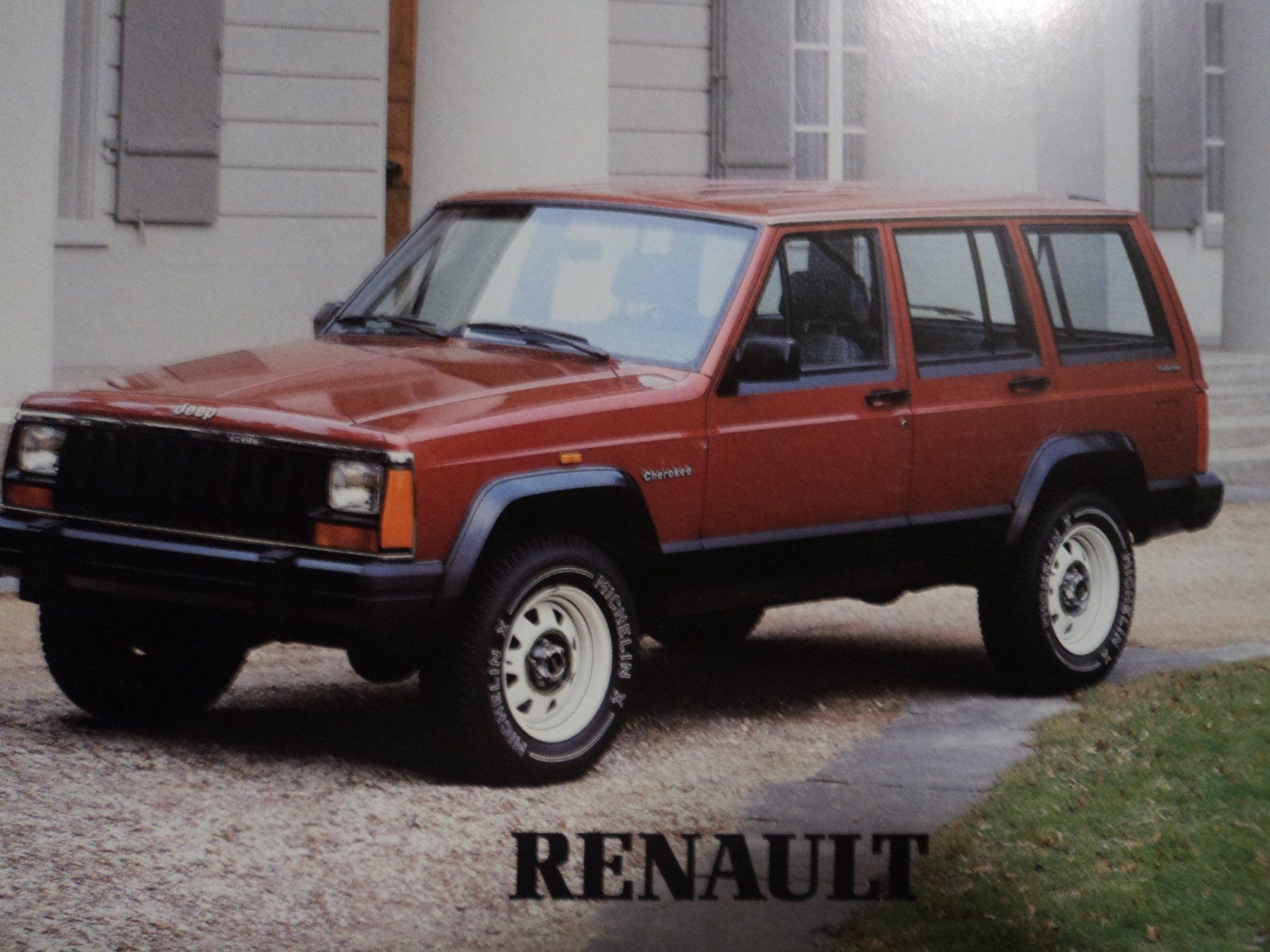 Renault Documenti: Prospekt Renault Jeep Cherokee 1980er – Usato da Schwarzenburg venduto da modelCARama 2