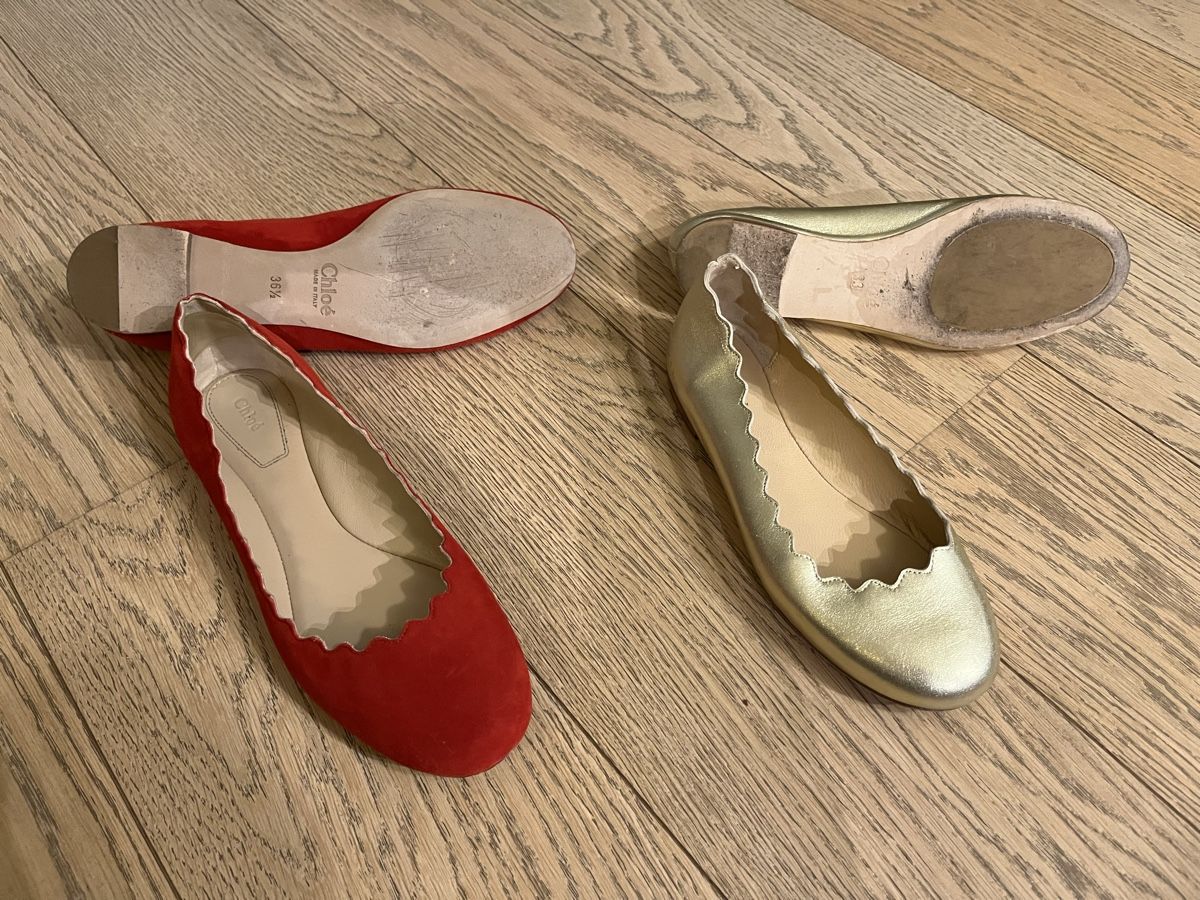 Chloé Scarpe da donna: Chloe ballerina - red – Usato da Genève venduto da VManic 1