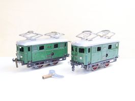 2 x BUCO E-Lok Spur 0 - Uhrwerk mit Schlüssel