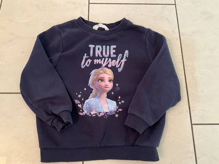 H&M Frozen Elsa Pullover, Grösse 110, Top Zustand!