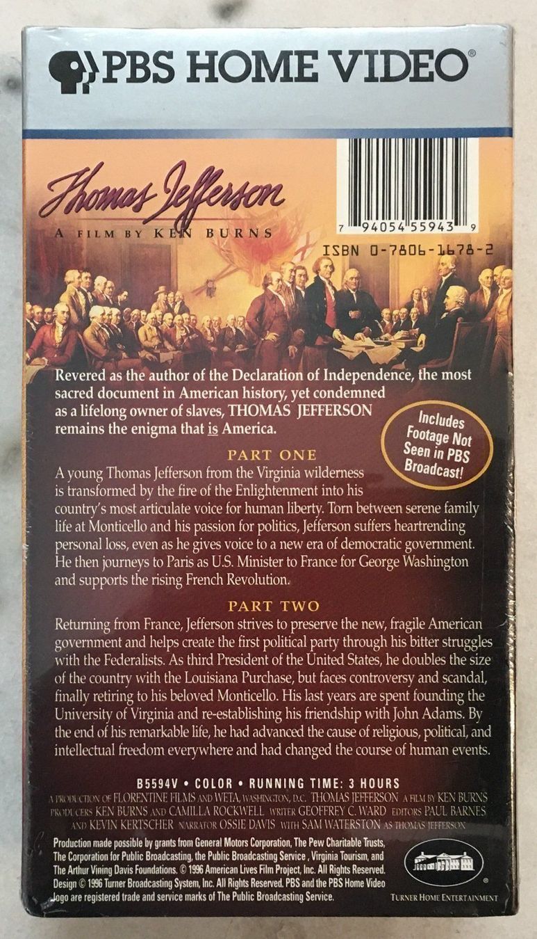 Tutti i VHS: PBS Home Video - Thomas Jefferson – Usato da Oftringen venduto da Vucki 2