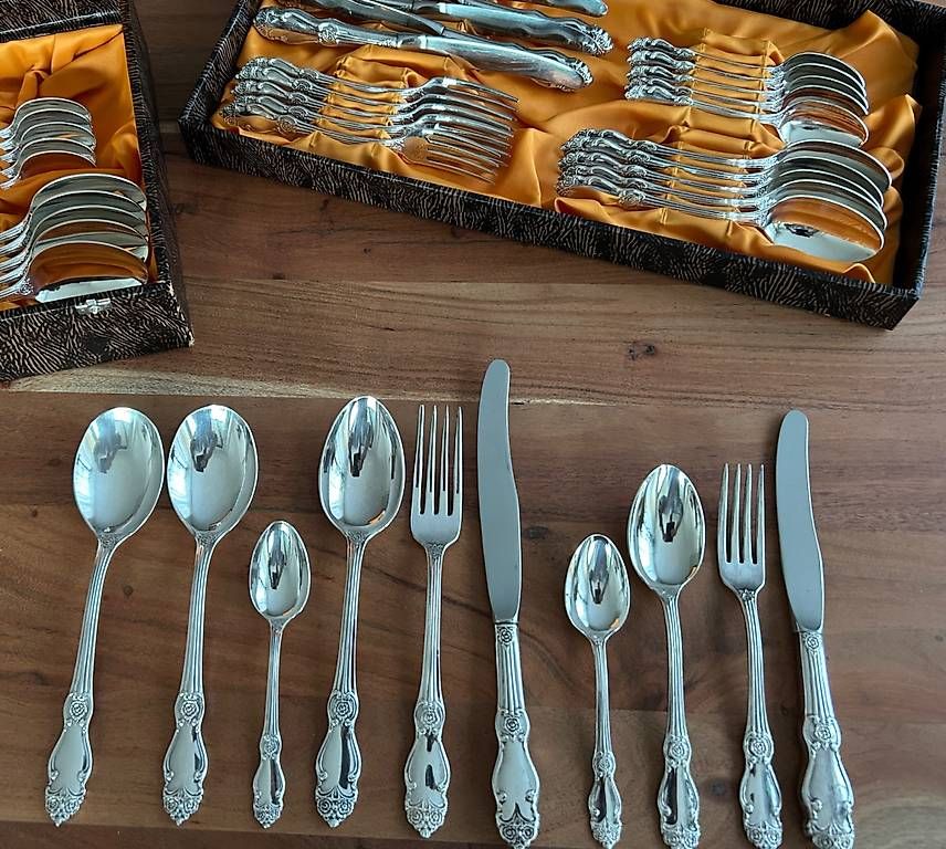 Bestecksets: Besteckkasten 50 tlg. Silberauflage – Gebraucht aus Hünenberg von fgg_v79c 3