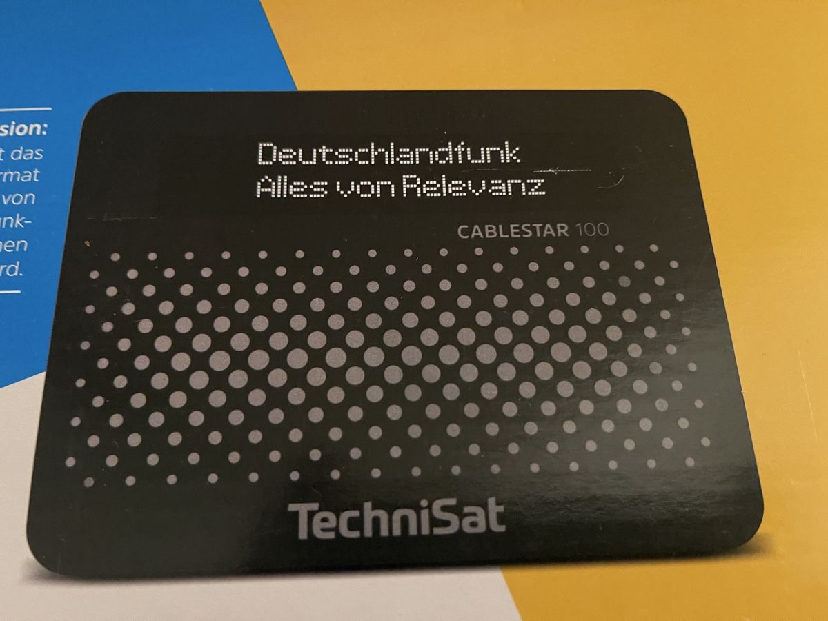Technisat Ricevitori: TechniSat CABLESTAR 100, Radio-Tuner, schwarz – Nuovo e nell'imballaggio originale da Adligenswil venduto da th.hi