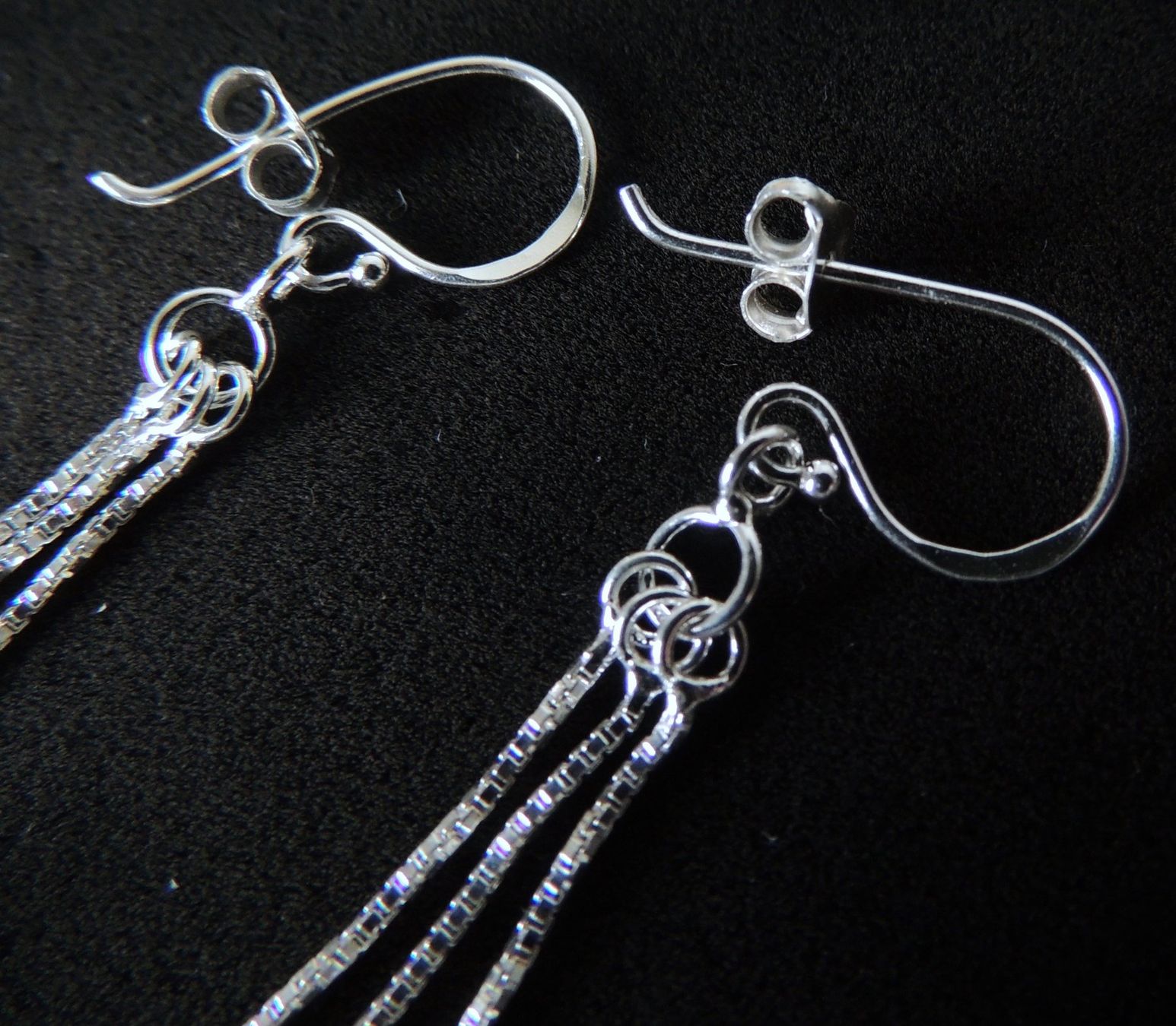 Orecchini pendenti & Orecchini a lobo: Silber 925 Ketten Ohrringe 70 mm – Nuovo e nell'imballaggio originale da Waldenburg venduto da schaller707 1