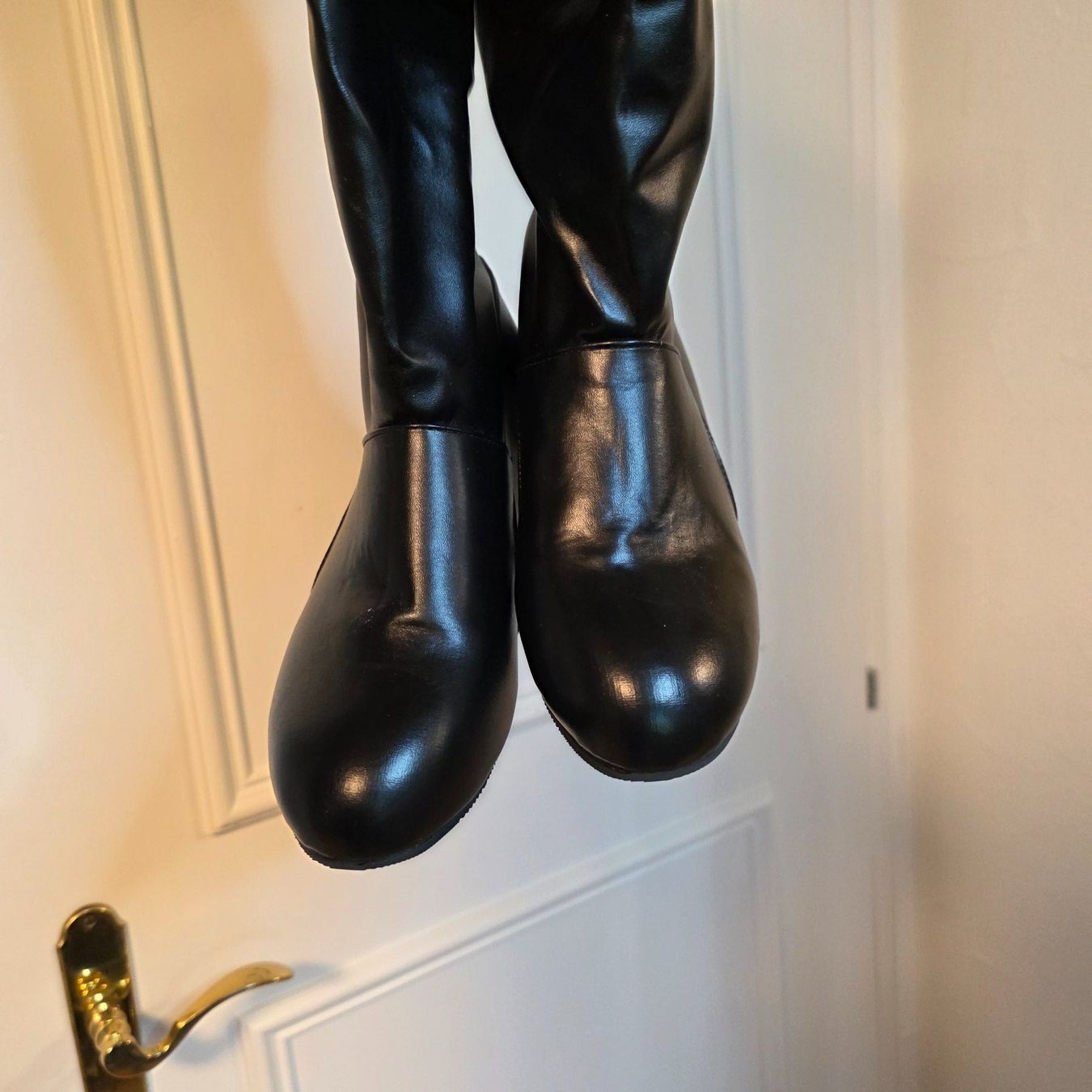 Damenschuhe: Schwarze Stiefel Gr. 40.5 Weitschaft Blockabsatz – Gebraucht aus Wald ZH von CapLux 6