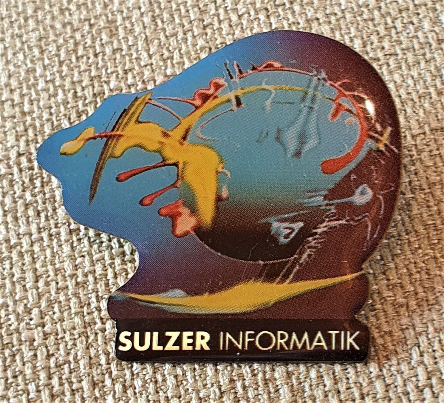 Spille & Fermagli: E178 - Pin SULZER Informatik Kunst Pin – Usato da Reinach BL venduto da Boston-Verkauf