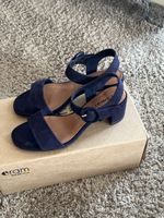 Tamaris Sandalen, Echtleder, dunkelblau, Gr. 37, wie neu