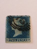 Two Pence Blue 1855