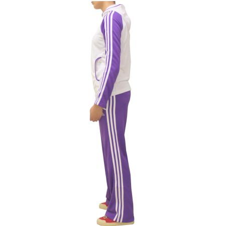 Adidas Kinder Trainingsanzug Trainer violet/weis/ Gr.176
