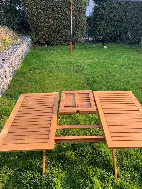 Ausziehbarer Gartentisch Eucalyptusholz Kaufen auf Ricardo