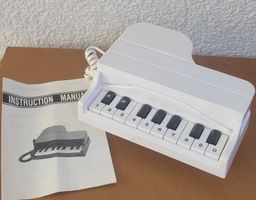 Cooles 80er Jahre Telefon "Pianotel" funktioniert