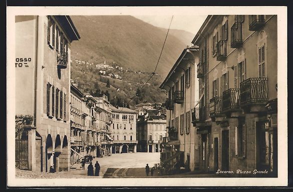 Cartes postales: AK Locarno, Piazza Grande – D'occasion à Berlin par bartko-reher