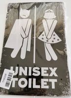 Unisex Toilet -   Blechschild (neu, OVP)