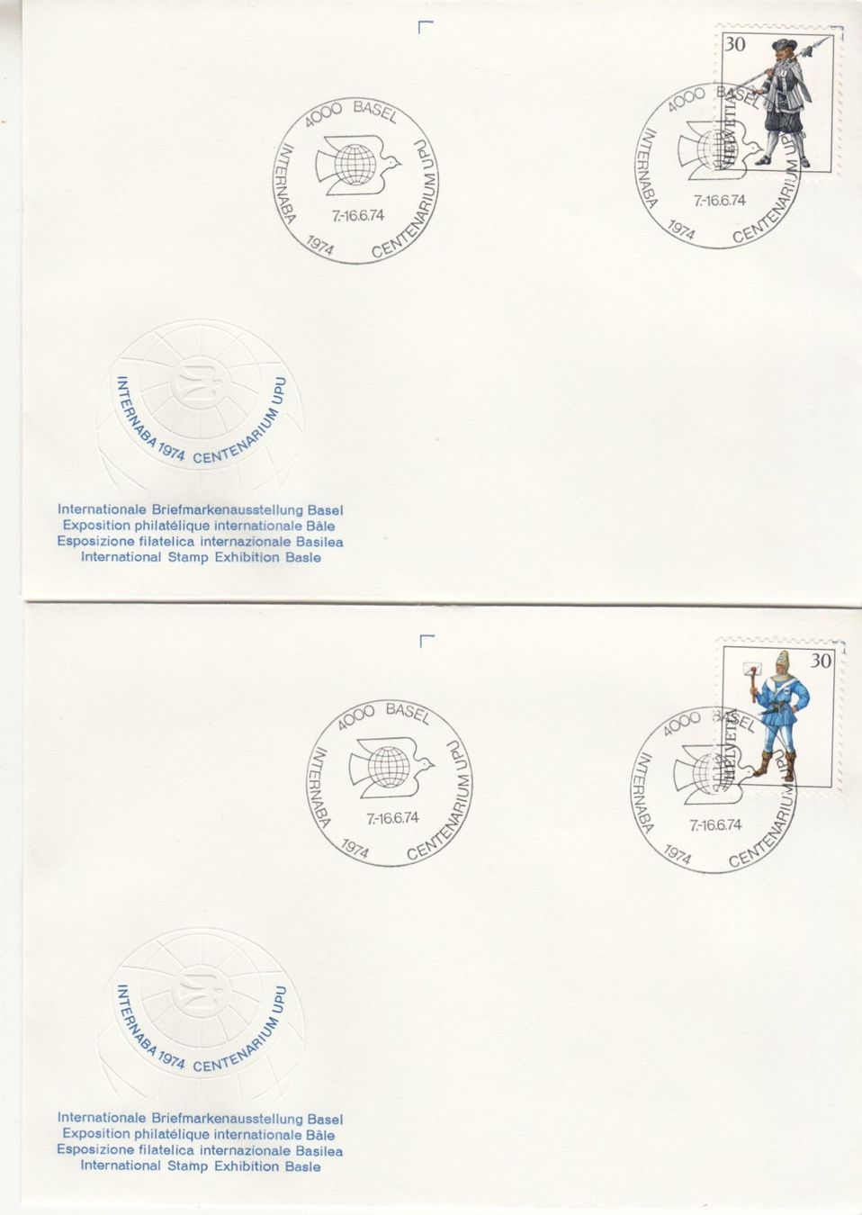 Tutti i francobolli: Sonderstempel S. 836 auf W46 - W49 – Usato da Bürglen TG venduto da StampGraf 1