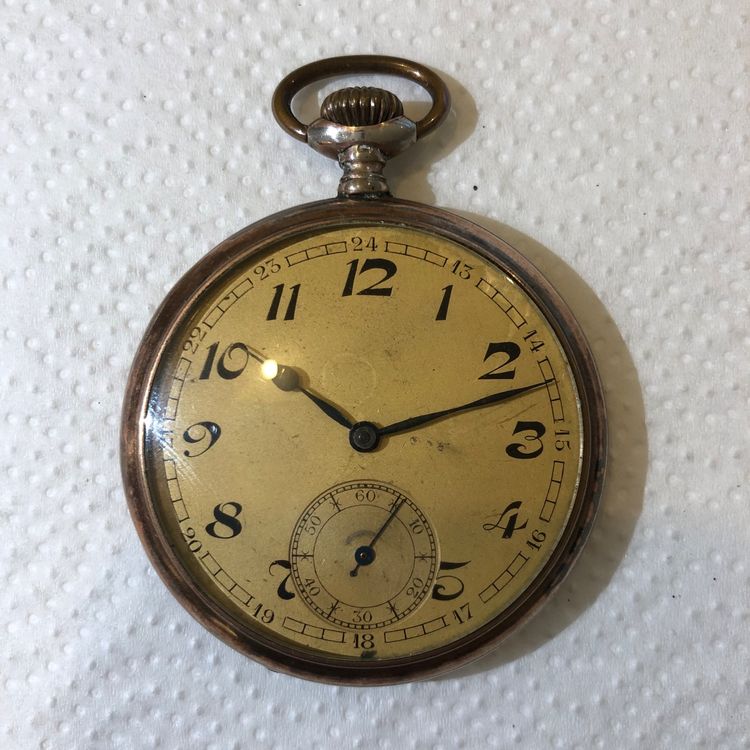 Boîtier De Montre De Poche Militaire Allemand Vintage TC DRGM - Argenté, à Restaurer, Numéro 233990