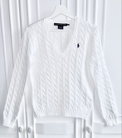 Ralph Lauren 00s 100% cotton sweater pullover M Old Money