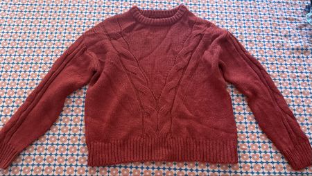 Kuscheliger Strickpullover, Rostrot, Top Zustand, Winter!