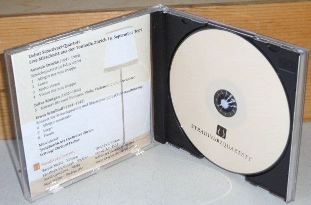 CD: Stradivari - Erwin Schulhoff, Julius Röntgen, Antonin Dvorak – Usato da Unterbäch venduto da niquz 3