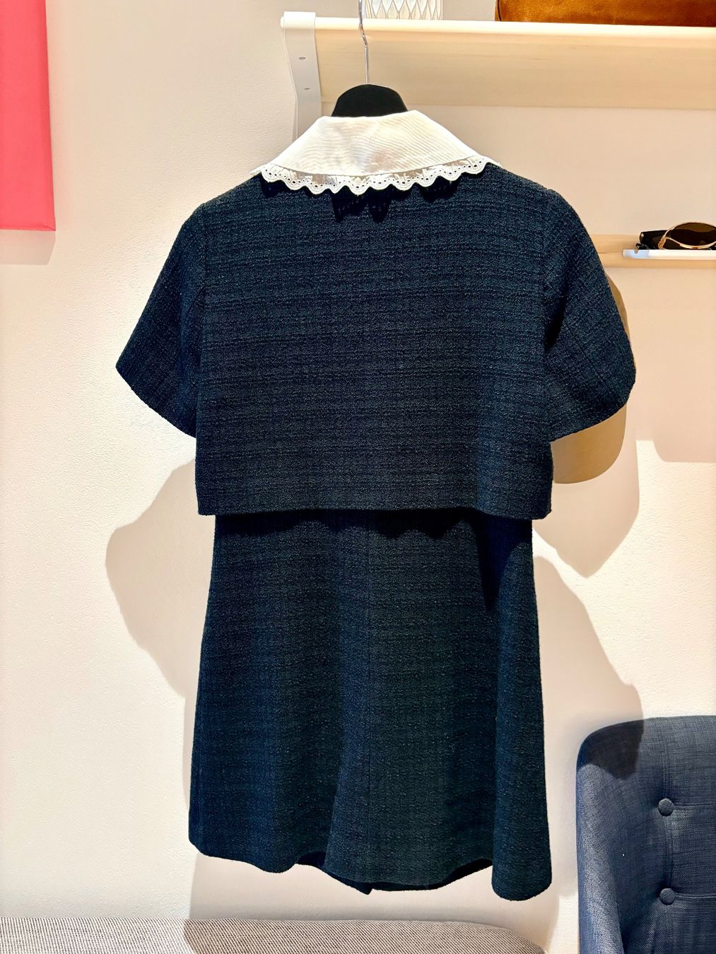 Sandro Kleider: Sandro - Robe courte en tweed col Claudine - 36 – Neu (gemäss Beschreibung) aus Rolle von elisolle 2
