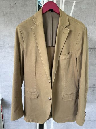 Massimo Dutti Herren Sakko, Beige, Grösse 52, Guter Zustand