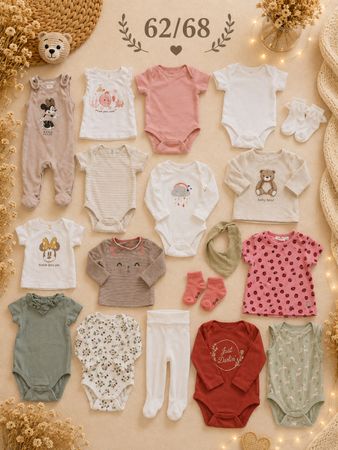 Baby Kleider Set rot 62/68 Top Zustand