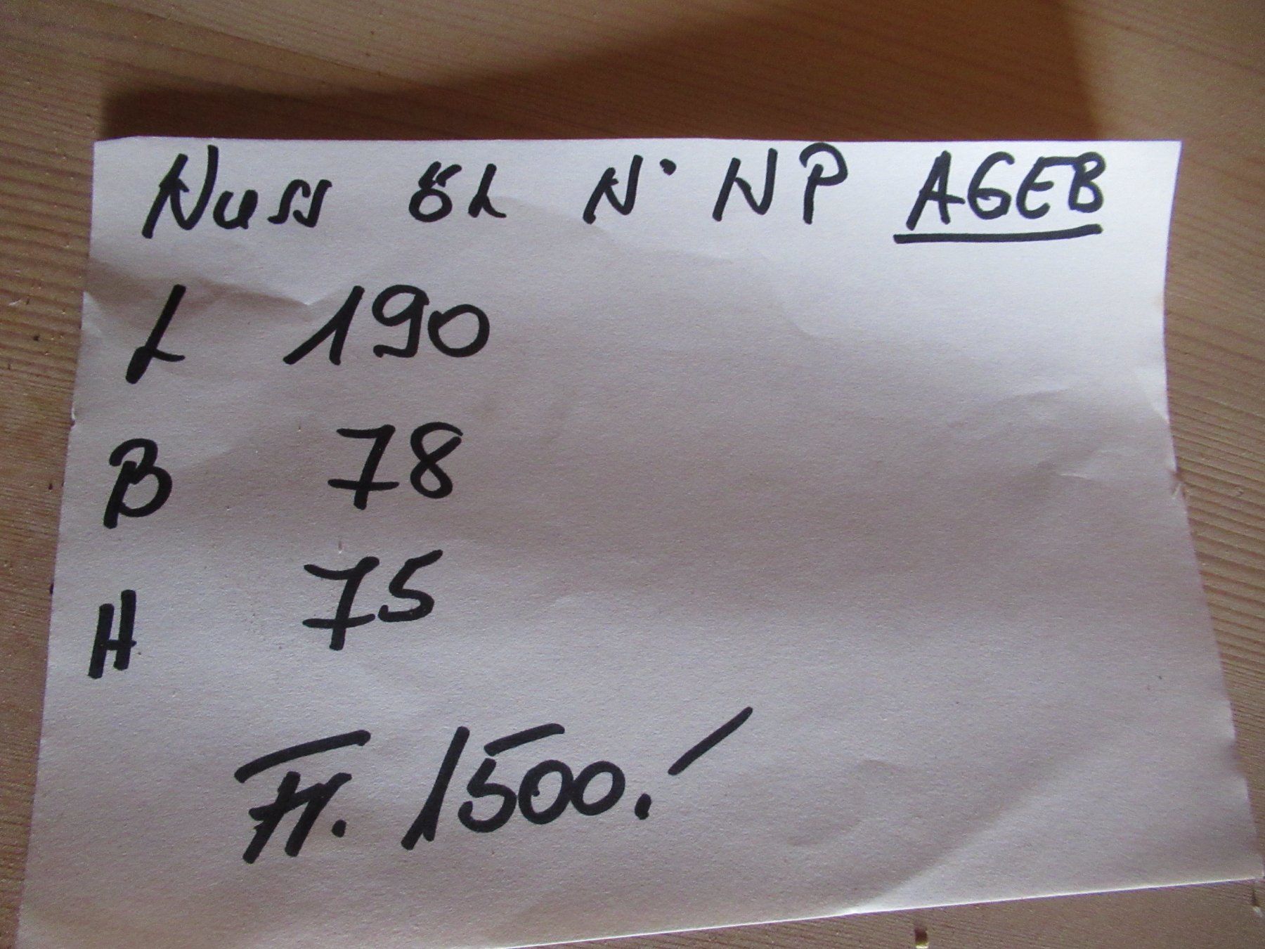 Tavoli: Beizentisch (Nuss/190) – Nuovo (secondo la descrizione) da Berg SG venduto da Pizza58 7