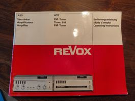 Revox Studer A50 Verstärker A76 Tuner Bedienungsanleitung