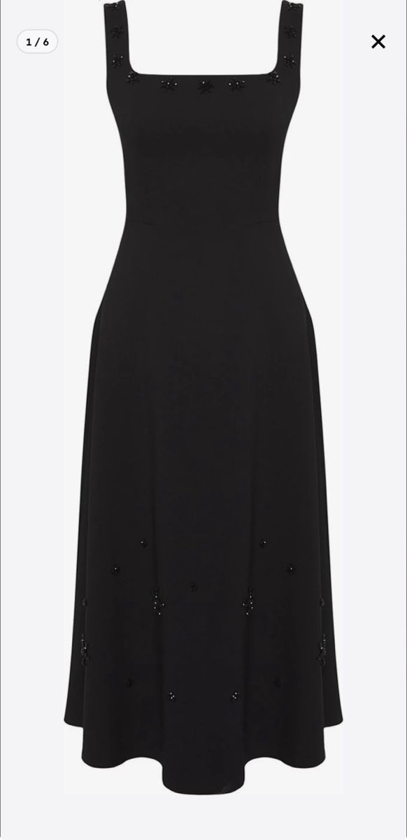 Vestiti: Elegantes, schwarzes Midikleid mit Perlen, Grösse 38 – Nuovo e nell'imballaggio originale da Bassersdorf venduto da leader07 2