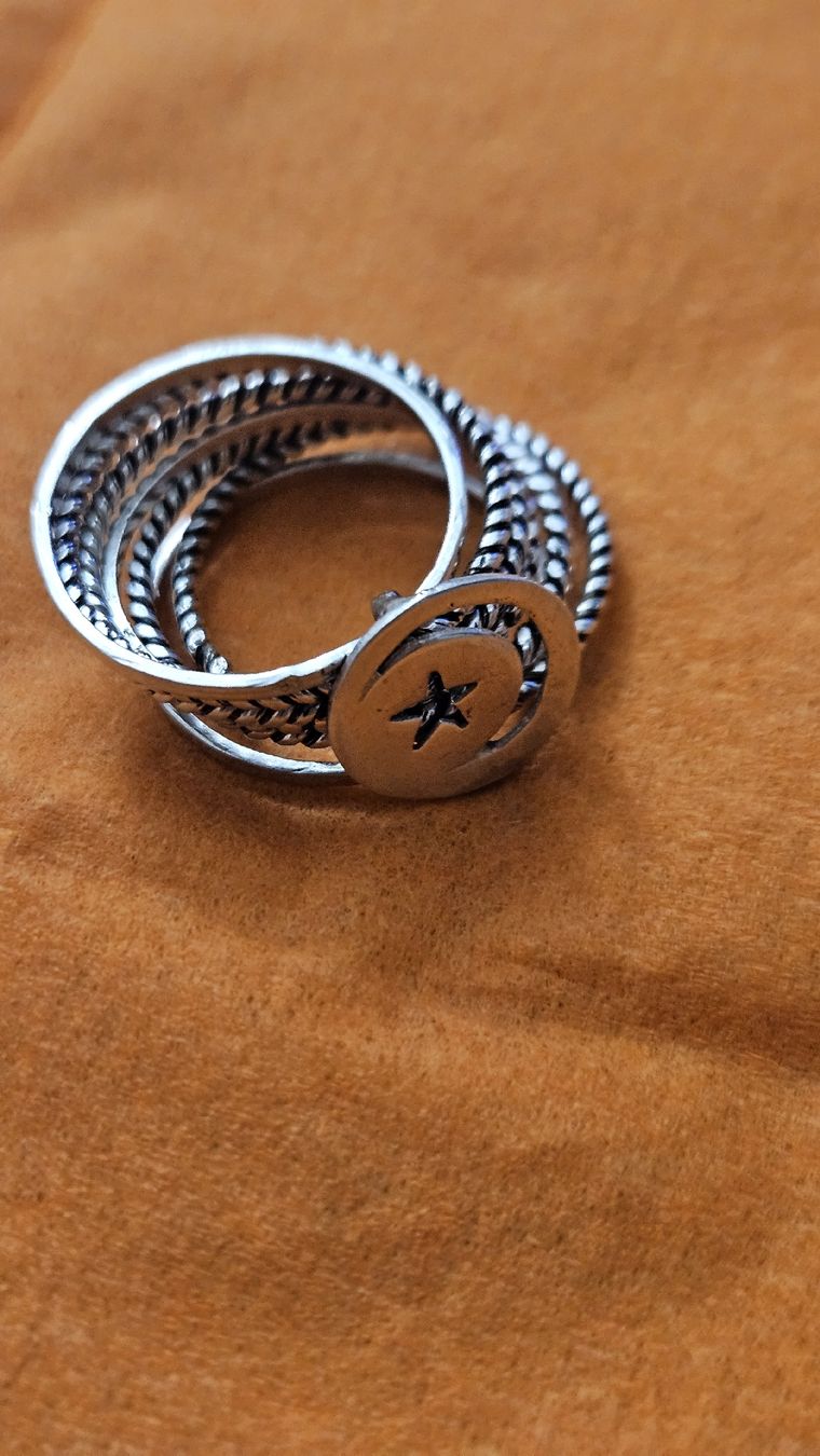 Anelli: bague " semainier" Tunisie argent 925 gr58 – Usato da Lausanne venduto da Angelite 1