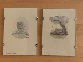 2 Elephanten Bilder W.Steinbeck