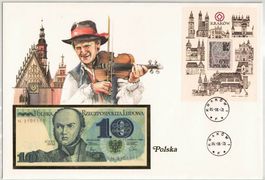 10 Zlotych Banknote General Józef Bem - Krakau - Polen 1982