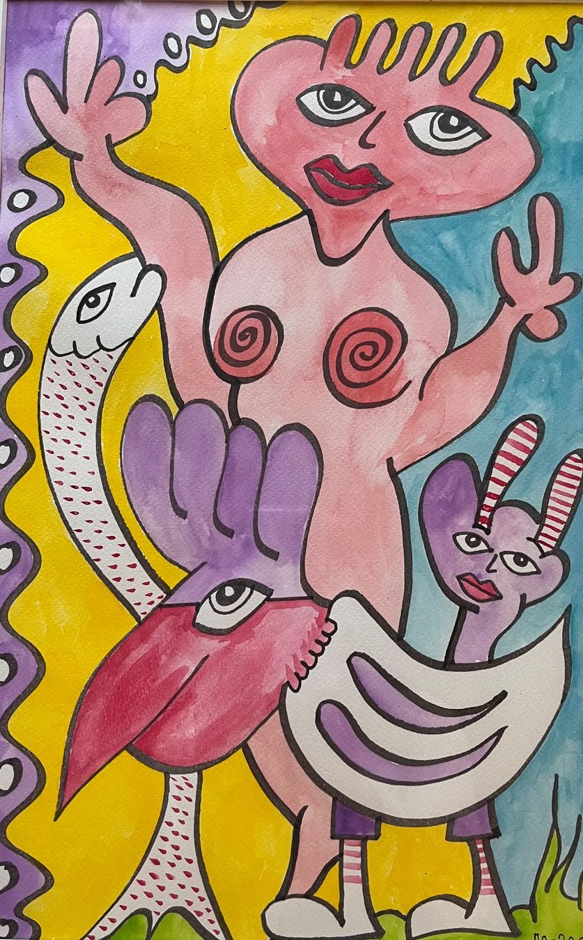Gemälde: 4 Aquarelle gerahmt im Passepartout – Gebraucht aus Aarau von PPhof96 1