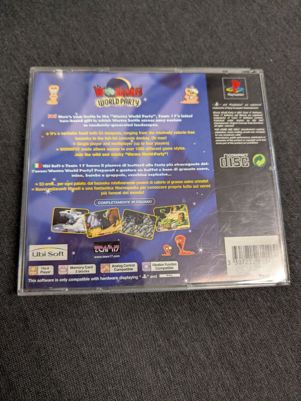 Spiele: Worms world party ps1 – Gebraucht aus Giubiasco von Ticinerd 1