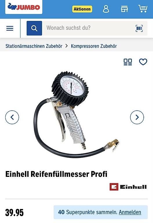 Misurare: Reifenfüllmesser Manometer Marke Einhell – Usato da Dittingen venduto da Scramchi 1